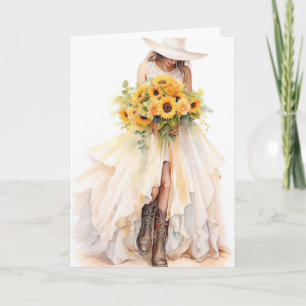Stetson & Lace Wedding: Rustic Radiance Card