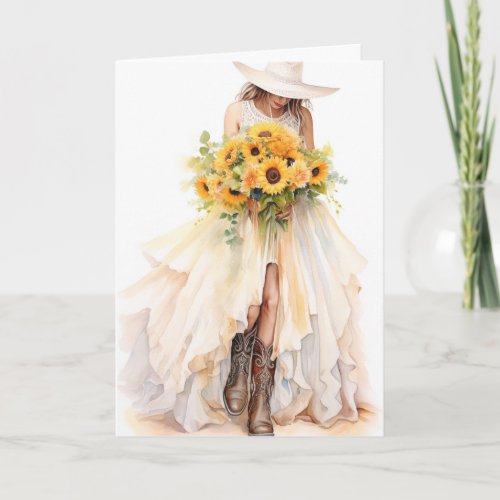 Stetson  Lace Wedding Rustic Radiance Card