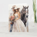 Stetson &amp; Lace Wedding: Western Whispers Card