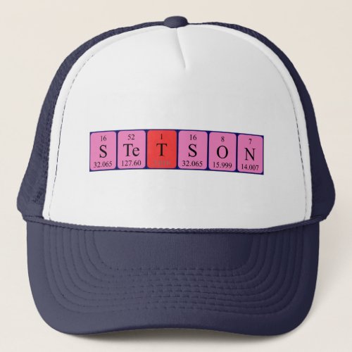 Stetson periodic table name hat