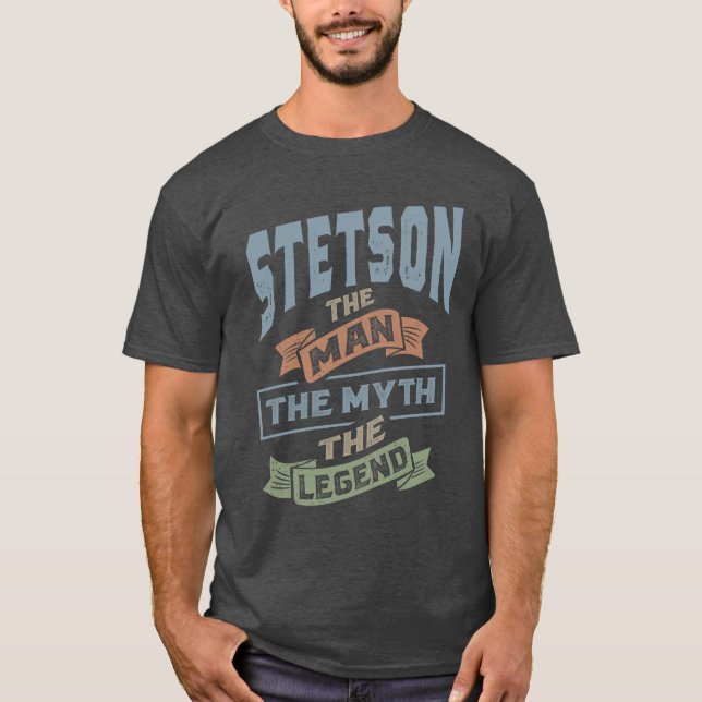 Stetson Personalized Name Birthday Gift T-Shirt (Front)