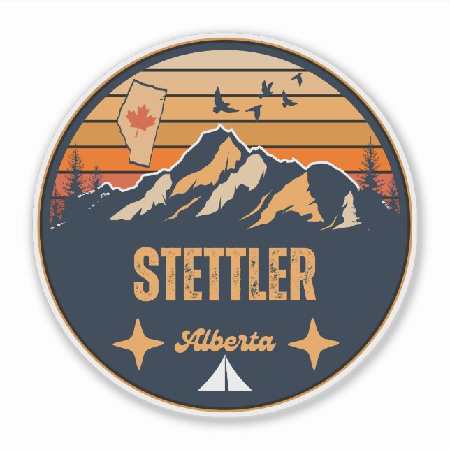 Stettler, Alberta Sticker (Front)