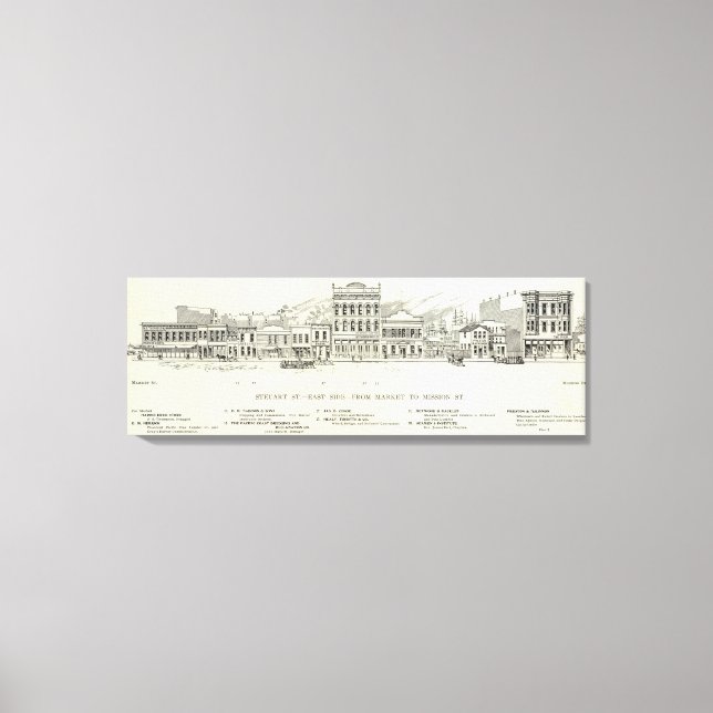 Steuart East side Market and Mission Canvas Print (Front)