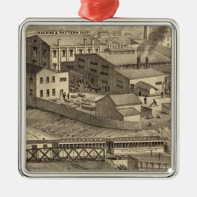 Steubenville Foundry and Machine Works Metal Ornament (Front)