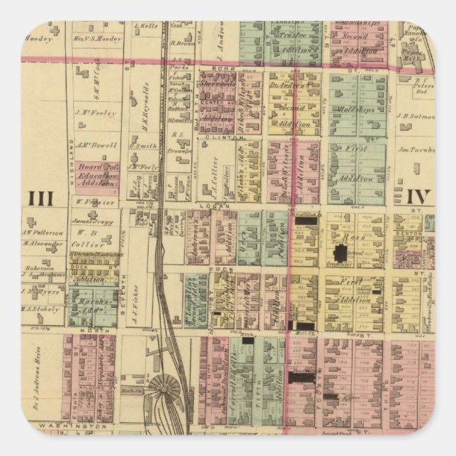 Steubenville, Ohio Square Sticker (Front)