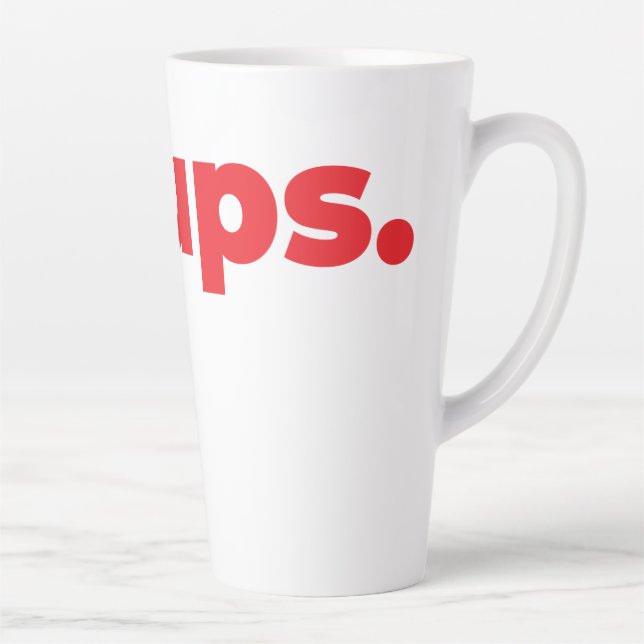 Steups Latte Mug - Red (Right)