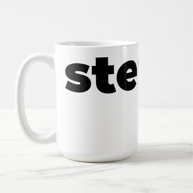 Steups Mug - Black (Left)