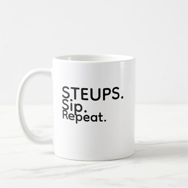 Steups Sip Repeat Mug (Left)