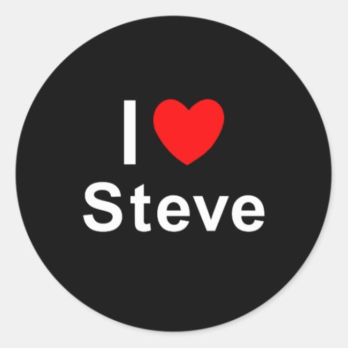 Steve Classic Round Sticker