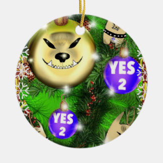 Steve fur yes! ceramic ornament