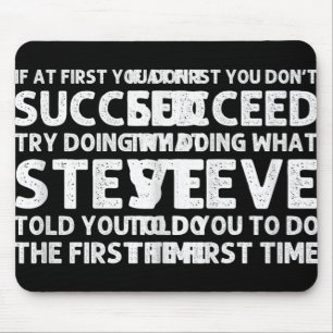 Steve Gift Name D Birthday Funny Christ T Shirt Mouse Pad