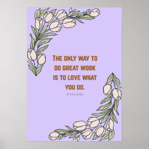 Steve Jobs Wisdom Poster – Soft Pastel Aesthetic