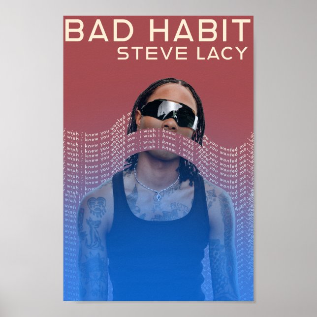 Steve lacy poster bad habit (Front)
