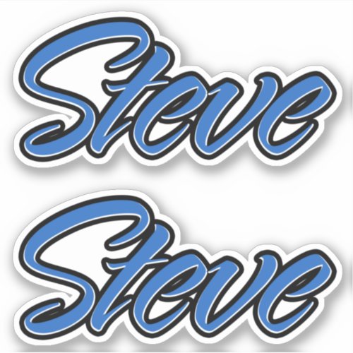 Steve Name blue sticker Sticker Sticker Stickerset