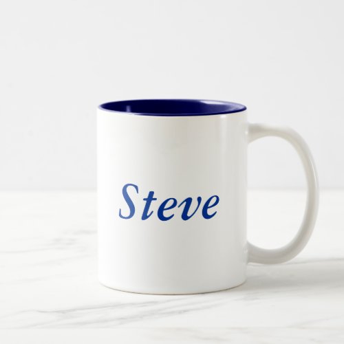 Steve name Two_Tone coffee mug