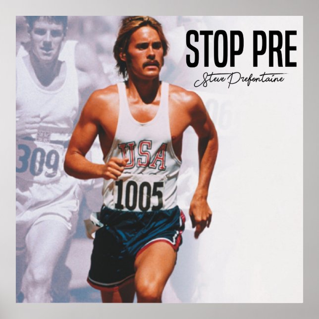 Steve Prefontaine Quotes Poster (Front)