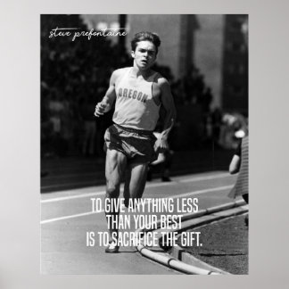 Steve Prefontaine Stop Pre Poster
