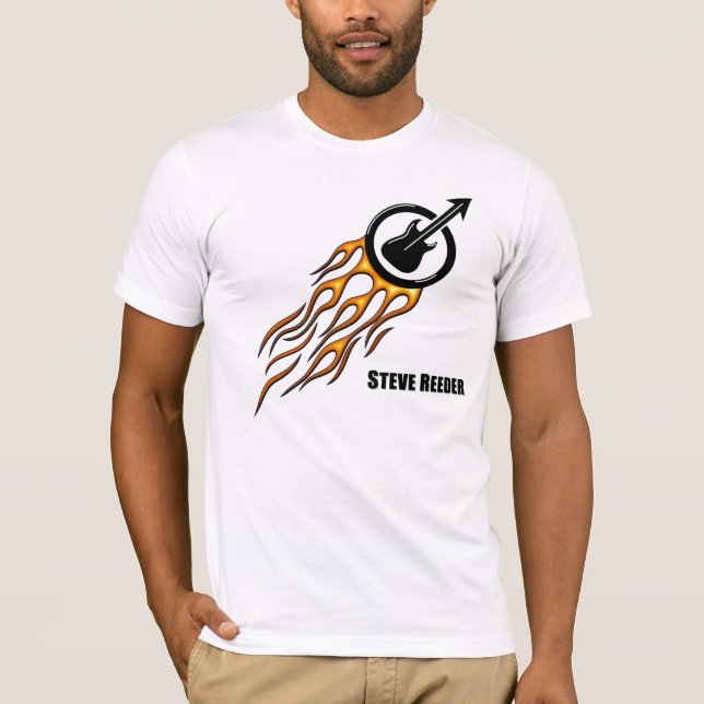 Steve Reeder flaming t-shirt (Front)