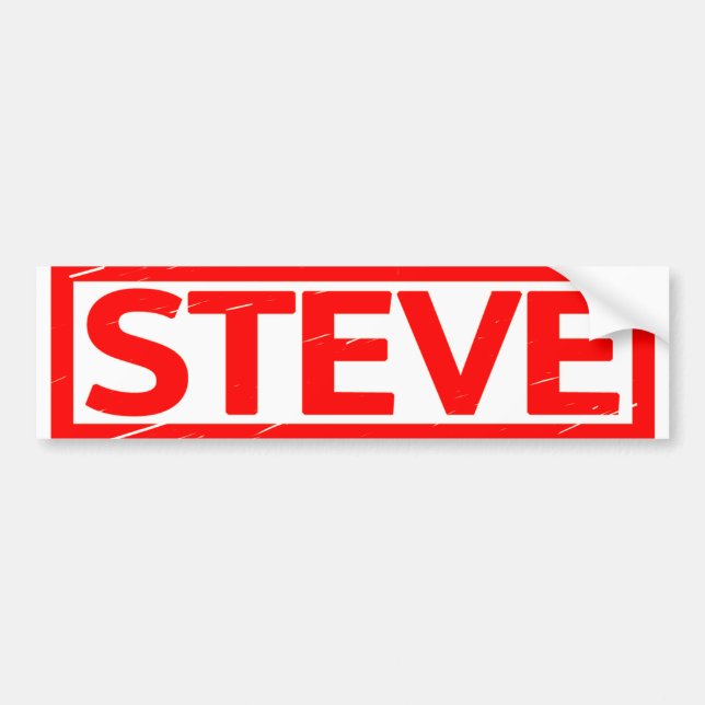 Steve Stamp Bumper Sticker (Front)
