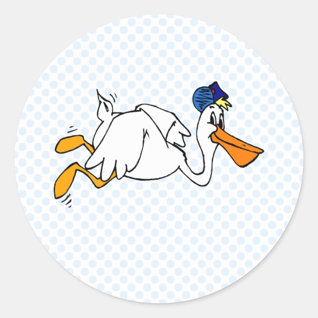 Steve Stork Classic Round Sticker (Front)