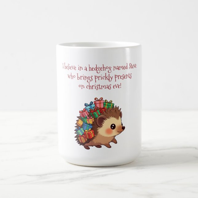 Steve the Hedgehog – Funny Atheist  Coffee Mug (Center)
