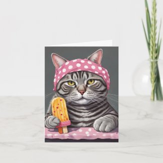 Steve the tabby cat birthday instant download and