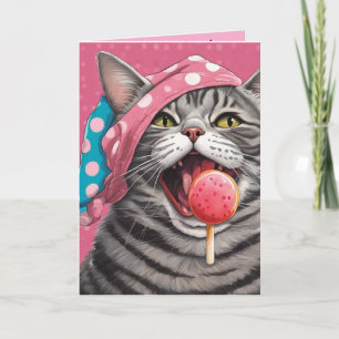 Steve the Tabby Cat two pairs of underwear Card