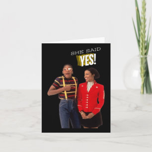 Steve Urkel Family S She Said Yes! Sticker Card