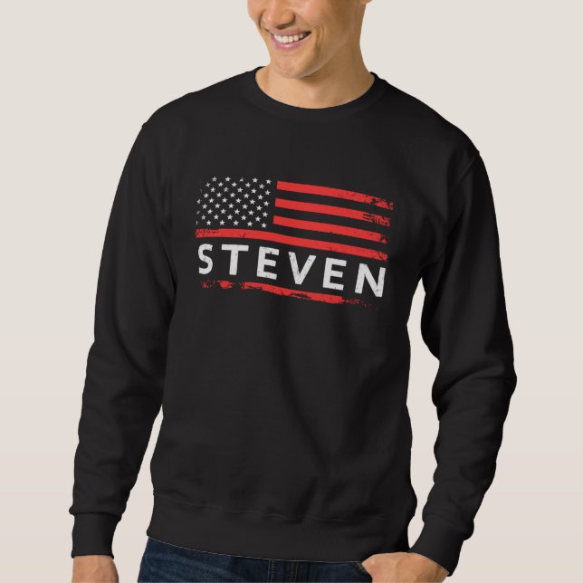 STEVEN AMERICAN FLAG  FOR STEVEN SWEATSHIRT (Front)