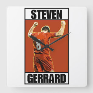 Steven Gerrard Square Wall Clock