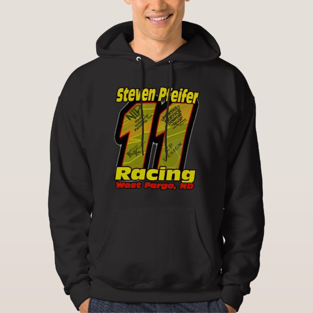 Steven Pfeifer Racing 08 - Black Hoodie (Front)