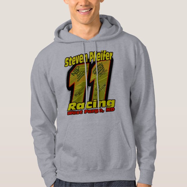 Steven Pfeifer Racing 08 - Gray Hoodie (Front)