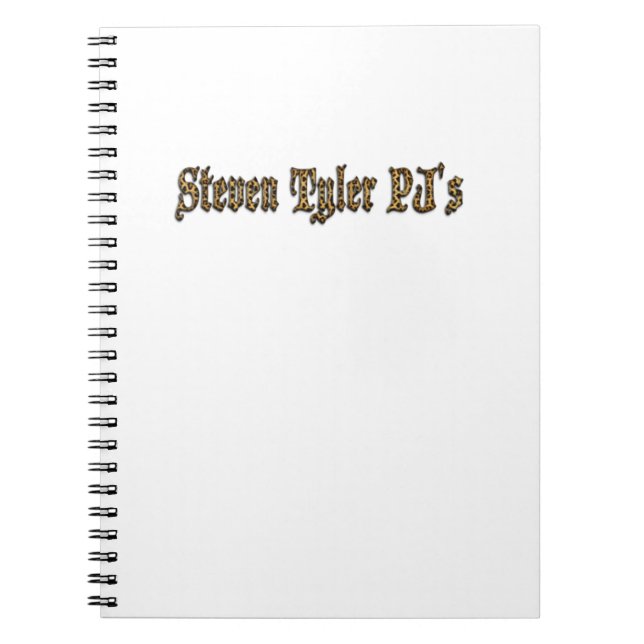 Steven Tyler Pj's  Notebook (Front)