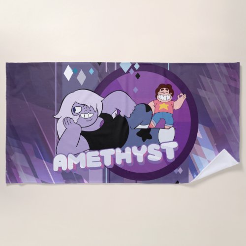 Steven Universe  Amethyst Character Graphic Beach Towel