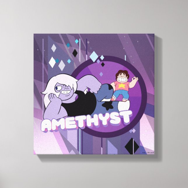 Steven Universe | Amethyst Character Graphic Canvas Print (Front)
