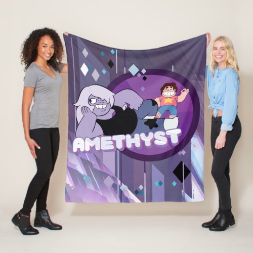 Steven Universe  Amethyst Character Graphic Fleece Blanket