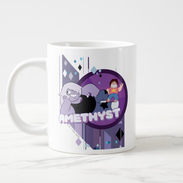 Steven Universe | Amethyst Character Graphic Giant Coffee Mug (Left)