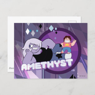 Steven Universe Amethyst Character Graphic Postcard