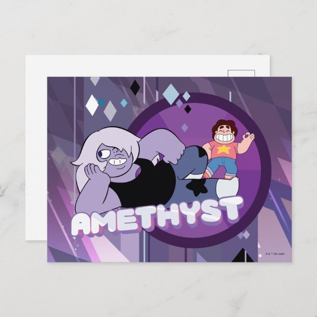 Steven Universe | Amethyst Character Graphic Postcard (Front/Back)