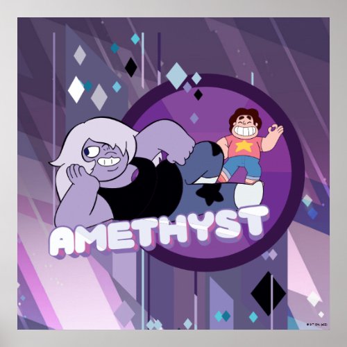 Steven Universe  Amethyst Character Graphic Poster