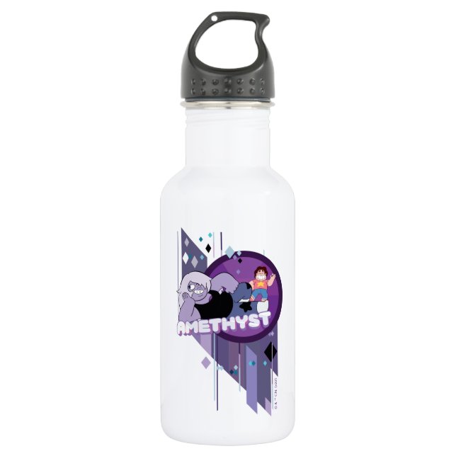 Steven Universe | Amethyst Character Graphic Stainless Steel Water Bottle (Front)