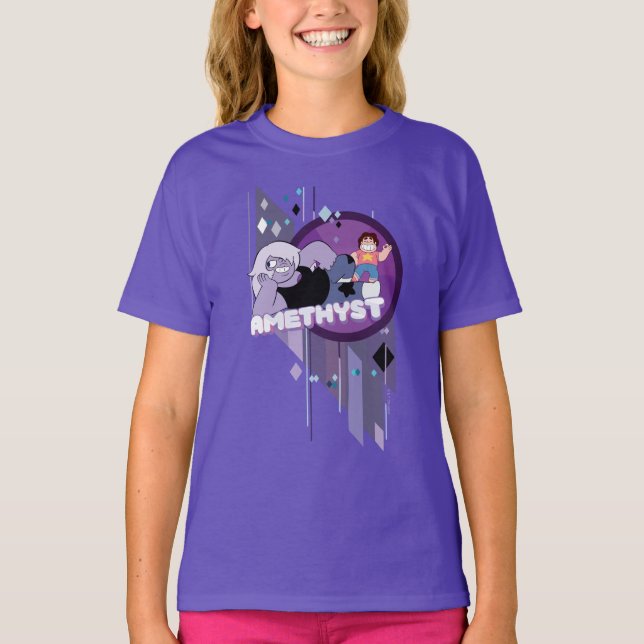 Steven Universe | Amethyst Character Graphic T-Shirt (Front)