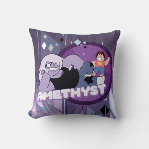 Steven Universe  Amethyst Character Graphic Throw Pillow