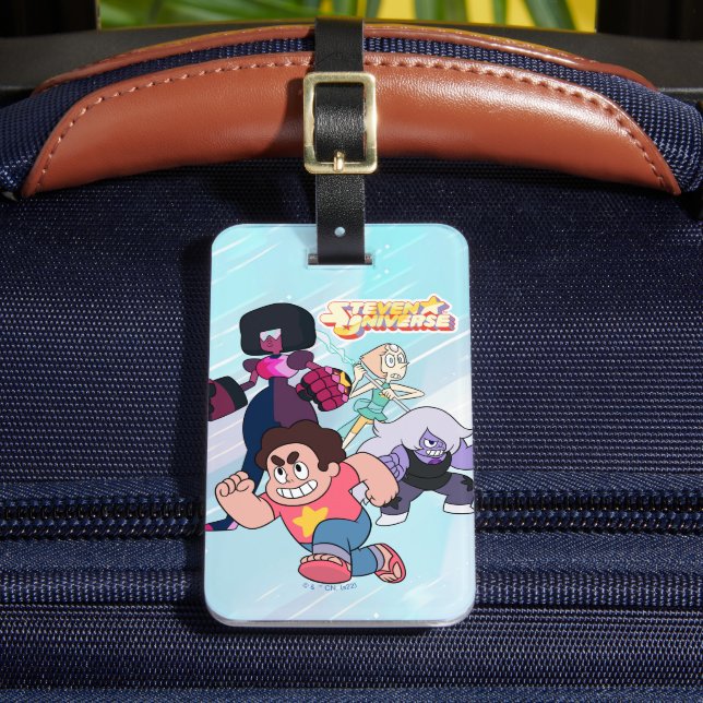 Steven Universe | Crystal Gem Group Action Luggage Tag (Front Insitu 2)