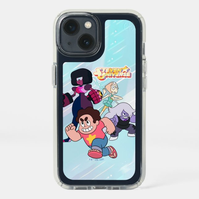 Steven Universe | Crystal Gem Group Action Speck iPhone 13 Case (Front)