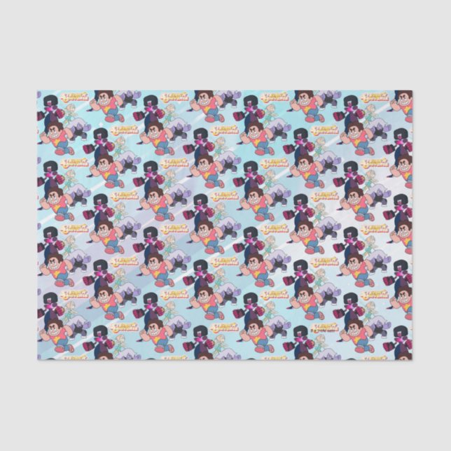 Steven Universe | Crystal Gem Group Action Tissue Paper (Front)