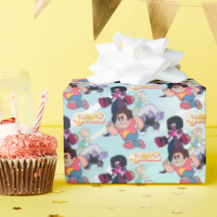 Steven Universe Crystal Gem Group Action Wrapping Paper
