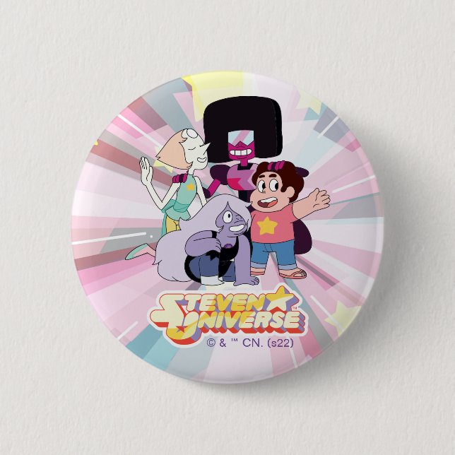 Steven Universe | Crystal Gem Group Huddle Button (Front)