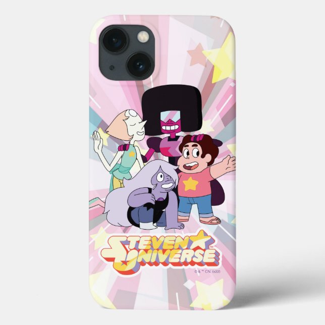 Steven Universe | Crystal Gem Group Huddle Case-Mate iPhone Case (Back)