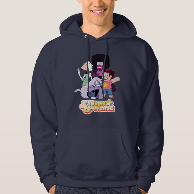 Steven Universe | Crystal Gem Group Huddle Hoodie (Front)